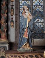 Ensemble de deux statues (petite nature) : calvaire