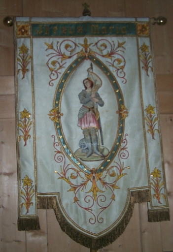 Bannière de procession : saint Jeanne d'Arc