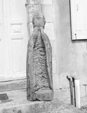 Statue (d'applique, petite nature) : saint Bède, église paroissiale Saint-Pierre, Saint-Paul (Malguénac)