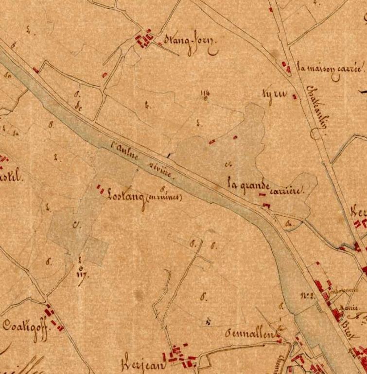 Les carrières de schiste sur la commune de Châteaulin