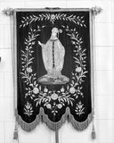 Bannière de procession : Saint Martin, Immaculée Conception, de paroisse, église paroissiale Saint-Martin (Erbrée)