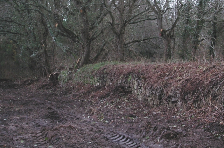 Route (voie romaine), le Yaudet (Ploulec'h)