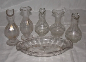 3 Paires de burettes et un plateau