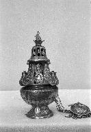 Encensoir, navette à encens, cuiller à encens, église paroissiale Saint-Denis (Saint-Gravé)