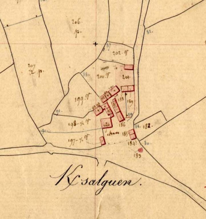 Ferme de Kersalguen, actuellement maison (Hôpital-Camfrout)