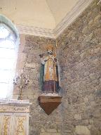 Statue saint Lunaire de l'église Saint-Lunaire (Saint-Lormel)