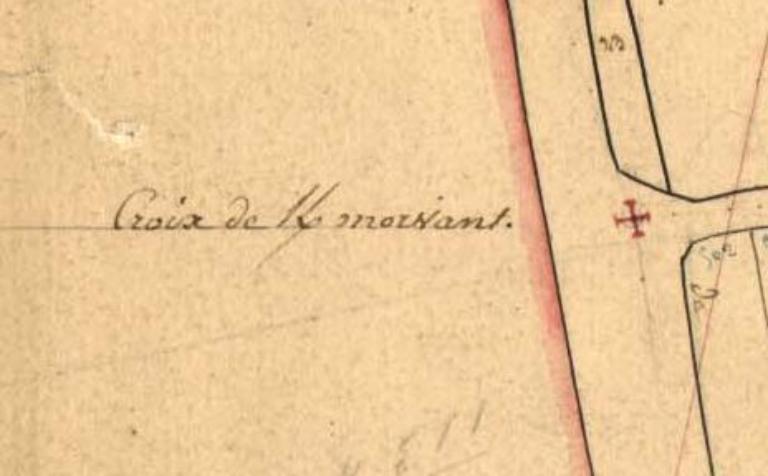 Croix de chemin dite croix de Kerizinen, Kermorvan (Plounévez-Lochrist)