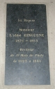 Dalle funéraire de l'abbé GINGUENE