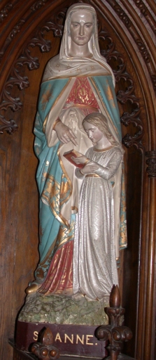 Statue : Education de la Vierge