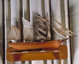 Maquette ex-voto de trois-mats goélette terre-neuva