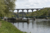 Site de l'écluse marine de Guily Glaz (écluse n° 237 du Canal de Nantes à Brest, située à Port-Launay)
