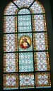 Verrière à personnages de la baie 4 : Sacré Cœur
