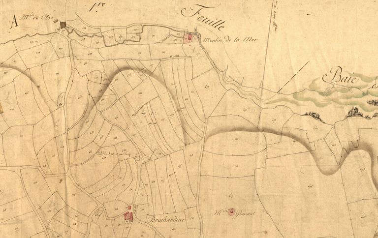 Moulins à eau et à vent sur la commune de Matignon