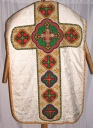Ornement blanc 3 : chasuble, étole