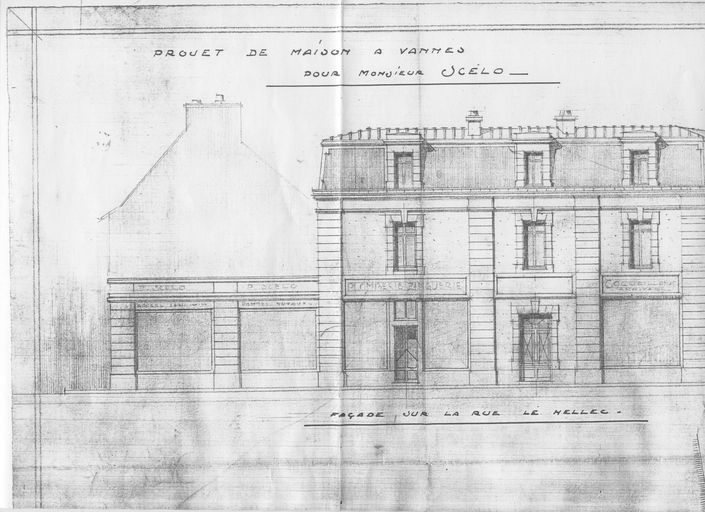 Immeuble, 24, 22 rue Noé ; 1 ruelle de la Poissonnerie (Vannes)