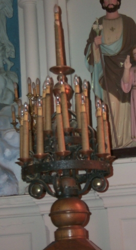 Paire 4 de chandeliers d'église