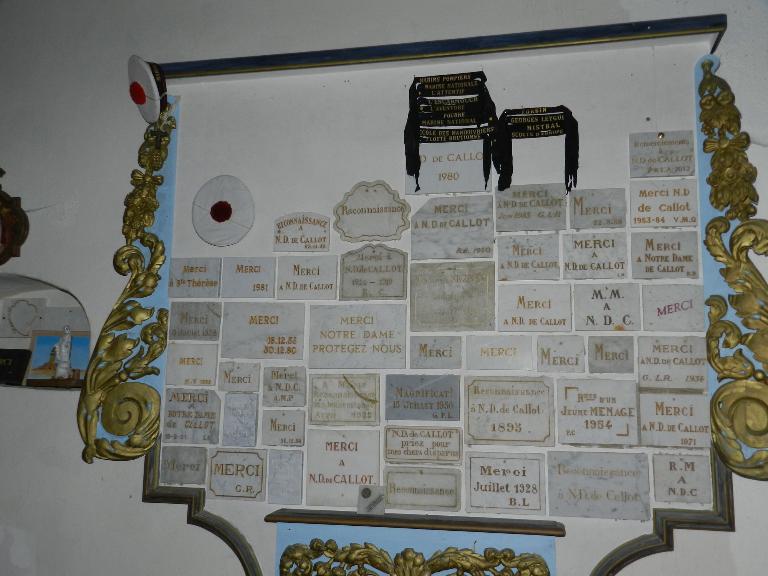 Ex-votos et maquettes de la Chapelle Notre-Dame de Callot (Carantec)