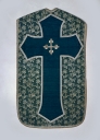 Ornement vert 3 : chasuble, voile de calice, étole, manipule