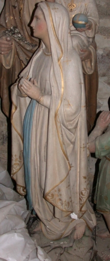 Statue : Vierge, dite Notre-Dame de Lourdes