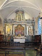 Retable (retable architecturé), retable de saint Laurent (Locmalo)