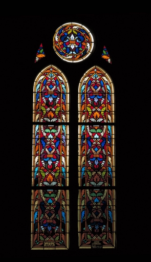 Ensemble des 20 verrières décoratives des baies 5 à 8, 11 à 24, 101 à 112