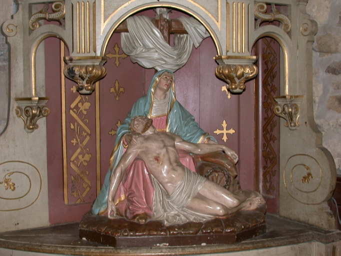 Groupe sculpté : Vierge de Pitié