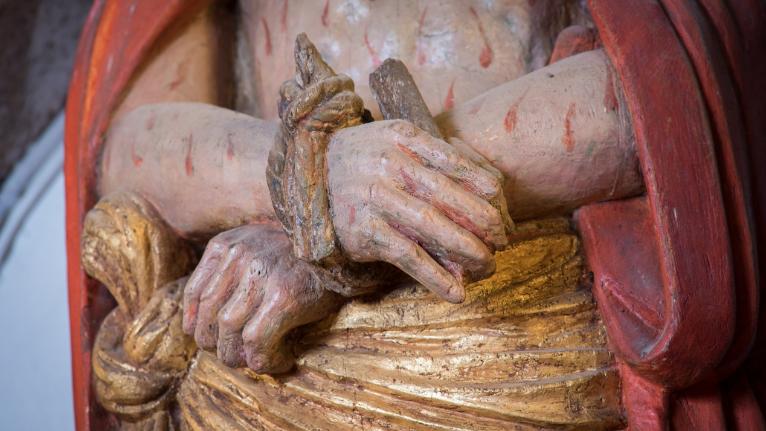 Statue : Christ aux outrages, Eglise Saint-Cyr et Sainte-Julitte (Molac)