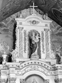 Statue (d'applique, petite nature) : Vierge à l'Enfant, dite Notre-Dame de Carmes, chapelle Notre-Dame-de-Carmes (Neulliac)