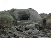 Bunker - casemate de type 680 pour un canon de 7,5 cm, Pointe Saint-Samson, Pierre Double (Plougasnou)