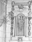 Statue (d'applique, petite nature) : saint évêque non identifié, église paroissiale Saint-Pierre, Saint-Paul (Neulliac)