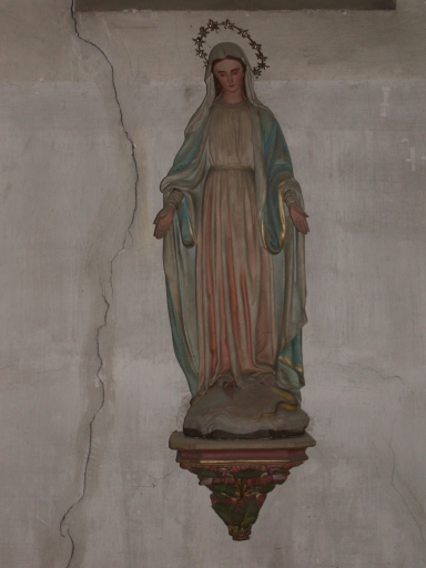 Statue 1 sur culot : Immaculée conception