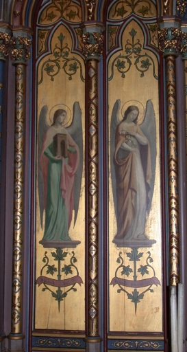 Peinture : Anges symbolisant les litanies de la Vierge