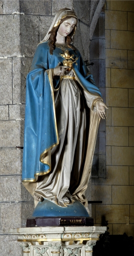 Statue : Vierge, dite Sacré Coeur de Marie