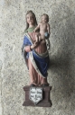 Statue (statuette de procession) : Vierge à l'Enfant, dite Notre-Dame-des-Fleurs