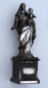 Statuette et son socle : Vierge à l'Enfant, dite Notre-Dame des Agonisants