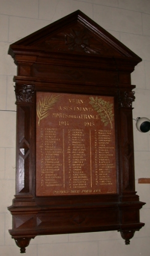 Tableau commémoratif des morts