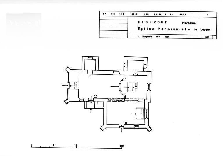 Eglise paroissiale Saint-Yvon, Saint-Guy, Locuon (Ploërdut)