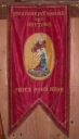 Bannière de procession : Education de la Vierge
