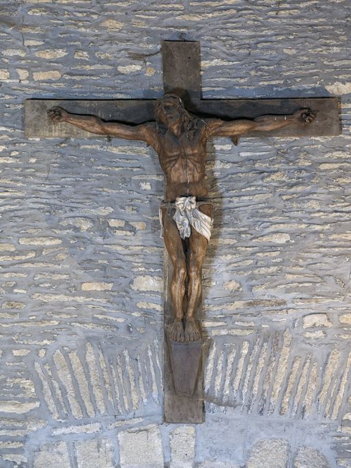 Croix 1 : Christ en croix, église Saint-Hervé (Caro)