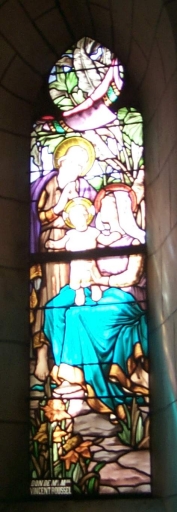 Verrière à personnages de la baie 10 : Sainte Famille