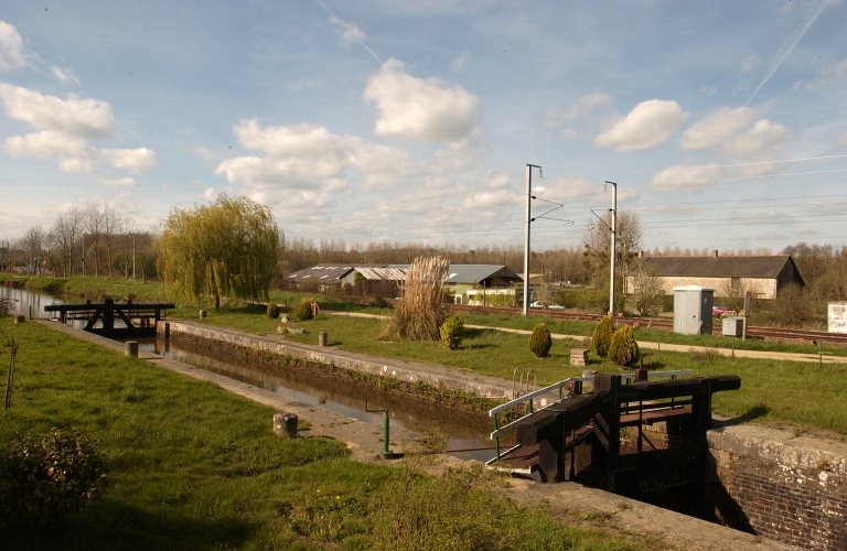 Site d'écluse de Frenay, près de la Frenay (Melesse)