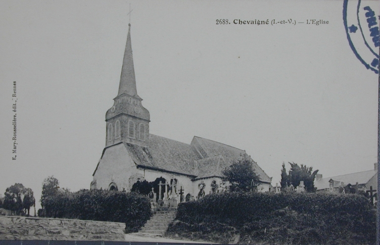 Eglise paroissiale Saint-Pierre, place de l'Eglise (Chevaigné)