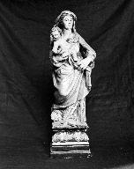Statuette de procession : Vierge à l'Enfant, église paroissiale Saint-Pierre (Plougar)