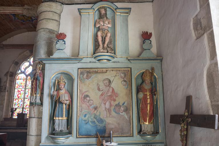 Statue : Christ aux outrages, Chapelle de la Trinité (Cléguérec)