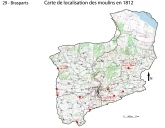 Les moulins sur la commune de Brasparts