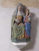 Groupe sculpté : Sainte Anne trinitaire, chapelle Sainte-Suzanne (Sérent)