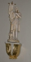 Paire de statuettes sur culot : Sainte Jeanne d'Arc