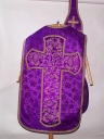 Ornement violet 2 : chasuble, étole