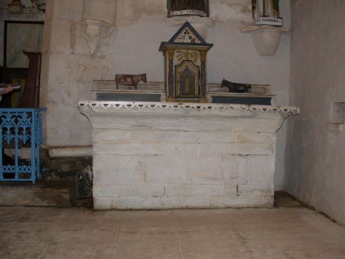 Ensemble autel, gradins d'autel, tabernacle (autel secondaire)