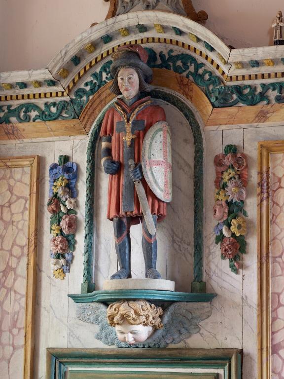 Statue : Saint Guérin, chapelle Saint-Mathurin (Saint-Martin-sur-Oust)
